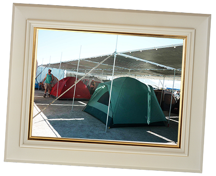 Tents in OSHIT community shade